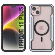 Charger l&#39;image dans la galerie, Punkcase Coque de défense Stealth MAG Armor pour iPhone 15 Plus, protection militaire de grade supérieur, étui multicouche [blanc]
