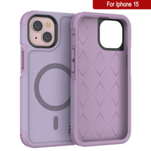 Charger l&#39;image dans la galerie, Coque PunkCase pour iPhone 15, Série Spartan 2.0, Coque Robuste Transparente avec Protecteur d&#39;Écran Intégré [lilas]
