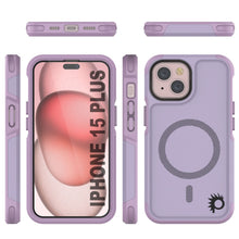 Charger l&#39;image dans la galerie, Coque PunkCase pour iPhone 15 Plus, [Série Spartan 2.0] Coque Claire Robuste et Résistante avec Protecteur d&#39;Écran Intégré [lilas]
