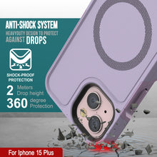 Charger l&#39;image dans la galerie, Coque PunkCase pour iPhone 15 Plus, [Série Spartan 2.0] Coque Claire Robuste et Résistante avec Protecteur d&#39;Écran Intégré [lilas]
