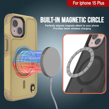 Charger l&#39;image dans la galerie, Étui PunkCase pour iPhone 15 Plus, Série Spartan 2.0, transparent, robuste et résistant, avec protection d&#39;écran intégrée [jaune]
