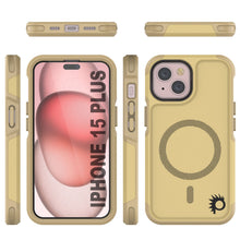 Charger l&#39;image dans la galerie, Étui PunkCase pour iPhone 15 Plus, Série Spartan 2.0, transparent, robuste et résistant, avec protection d&#39;écran intégrée [jaune]
