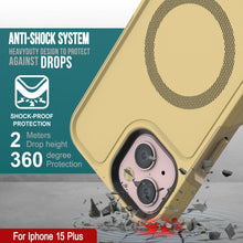 Charger l&#39;image dans la galerie, Étui PunkCase pour iPhone 15 Plus, Série Spartan 2.0, transparent, robuste et résistant, avec protection d&#39;écran intégrée [jaune]
