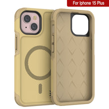 Charger l&#39;image dans la galerie, Étui PunkCase pour iPhone 15 Plus, Série Spartan 2.0, transparent, robuste et résistant, avec protection d&#39;écran intégrée [jaune]
