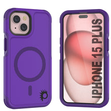 Charger l&#39;image dans la galerie, Coque pour iPhone 15 Plus PunkCase, Série Spartan 2.0, transparente, solide et résistance avec protecteur d&#39;écran intégré [violet]
