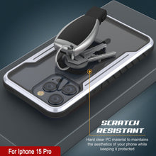 Load image into Gallery viewer, Punkcase Coque de protection Stealth MAG Defense pour iPhone 15 Pro, Armure protectrice militaire de qualité supérieure, couverture multicouche [Blanc]
