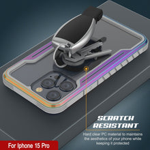 Load image into Gallery viewer, Étui de protection Punkcase iPhone 15 Pro Armor Stealth MAG Defense - Qualité militaire, à plusieurs couches - Coque de protection [Arc-en-ciel]
