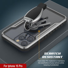 Load image into Gallery viewer, Punkcase iPhone 15 Pro Armor Stealth MAG Defense Case Coque de protection militaire de qualité supérieure à plusieurs couches [Gris-Noir]
