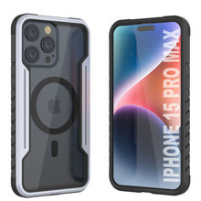 Charger l&#39;image dans la galerie, Punkcase Coque de protection Stealth MAG Defense pour iPhone 15 Pro Max, blindée, de qualité militaire, à plusieurs couches [Blanc]
