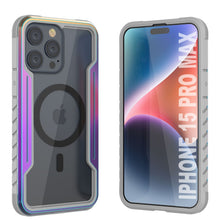 Charger l&#39;image dans la galerie, Étui de protection Punkcase iPhone 15 Pro Max Armor Stealth MAG Defense, de qualité militaire, avec une couverture multicylindre. [Arc-en-ciel]
