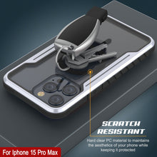 Charger l&#39;image dans la galerie, Punkcase Coque de protection Stealth MAG Defense pour iPhone 15 Pro Max, blindée, de qualité militaire, à plusieurs couches [Blanc]
