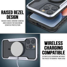 Charger l&#39;image dans la galerie, Punkcase Coque de protection Stealth MAG Defense pour iPhone 15 Pro Max, blindée, de qualité militaire, à plusieurs couches [Blanc]
