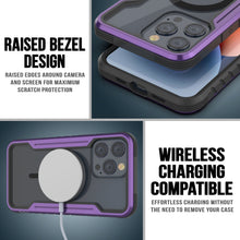 Charger l&#39;image dans la galerie, Punkcase iPhone 15 Pro Max Armor Stealth Étui de défense MAG protecteur de qualité militaire à couches multiples [Violet]
