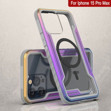 Charger l&#39;image dans la galerie, Étui de protection Punkcase iPhone 15 Pro Max Armor Stealth MAG Defense, de qualité militaire, avec une couverture multicylindre. [Arc-en-ciel]
