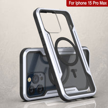 Charger l&#39;image dans la galerie, Punkcase Coque de protection Stealth MAG Defense pour iPhone 15 Pro Max, blindée, de qualité militaire, à plusieurs couches [Blanc]

