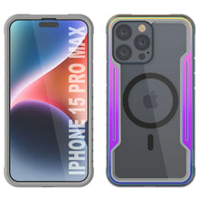 Charger l&#39;image dans la galerie, Étui de protection Punkcase iPhone 15 Pro Max Armor Stealth MAG Defense, de qualité militaire, avec une couverture multicylindre. [Arc-en-ciel]
