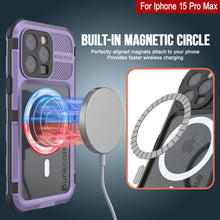 Load image into Gallery viewer, Coque étanche en aluminium pour iPhone 16 Pro Max Metal Extreme 2.0 Series IP68 avec protection d&#39;écran intégrée [Violet]
