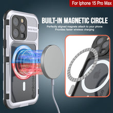 Load image into Gallery viewer, Coque étanche en aluminium pour iPhone 16 Pro Max Metal Extreme 2.0 Series IP68 avec protection d&#39;écran intégrée [Blanc]
