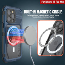 Load image into Gallery viewer, Coque étanche en aluminium pour iPhone 16 Pro Max Metal Extreme 2.0 Series IP68 avec protection d&#39;écran intégrée [Bleu]
