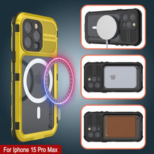 Load image into Gallery viewer, Coque étanche en aluminium pour iPhone 16 Pro Max Metal Extreme 2.0 Series IP68 avec protection d&#39;écran intégrée [Jaune]
