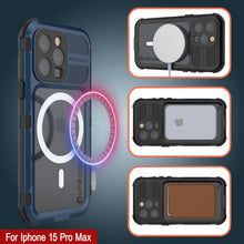 Load image into Gallery viewer, Coque étanche en aluminium pour iPhone 16 Pro Max Metal Extreme 2.0 Series IP68 avec protection d&#39;écran intégrée [Bleu]
