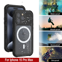 Load image into Gallery viewer, Coque étanche en aluminium pour iPhone 16 Pro Max Metal Extreme 2.0 Series IP68 avec protection d&#39;écran intégrée [Noir]
