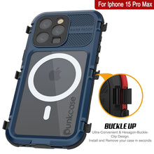 Load image into Gallery viewer, Coque étanche en aluminium pour iPhone 16 Pro Max Metal Extreme 2.0 Series IP68 avec protection d&#39;écran intégrée [Bleu]
