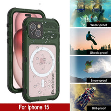 Load image into Gallery viewer, Coque étanche en aluminium pour iPhone 16 Metal Extreme 2.0 Series IP68 avec protection d&#39;écran intégrée [vert foncé]
