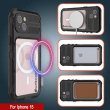 Load image into Gallery viewer, Coque étanche en aluminium pour iPhone 16 Metal Extreme 2.0 Series IP68 avec protection d&#39;écran intégrée [Noir]
