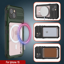 Load image into Gallery viewer, Coque étanche en aluminium pour iPhone 16 Metal Extreme 2.0 Series IP68 avec protection d&#39;écran intégrée [vert foncé]
