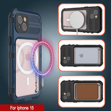 Load image into Gallery viewer, Coque étanche en aluminium pour iPhone 16 Metal Extreme 2.0 Series IP68 avec protection d&#39;écran intégrée [Bleu]
