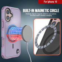 Charger l&#39;image dans la galerie, Coque PunkCase pour iPhone 16, [Série Spartan 2.0] Coque robuste et transparente avec protecteur d&#39;écran intégré [lilas]
