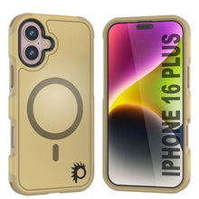 Charger l&#39;image dans la galerie, Coque PunkCase pour iPhone 16 Plus, [Série Spartan 2.0] Coque robuste et transparente avec protecteur d&#39;écran intégré [jaune]
