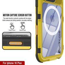 Charger l&#39;image dans la galerie, Coque étanche en aluminium pour iPhone 16 Plus Metal Extreme 2.0 Series IP68 avec protection d&#39;écran intégrée [Jaune]
