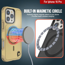 Load image into Gallery viewer, Coque PunkCase pour iPhone 16 Pro, [Série Spartan 2.0] Coque robuste et transparente avec protecteur d&#39;écran intégré [jaune]
