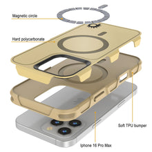 Load image into Gallery viewer, Coque PunkCase pour iPhone 16 Pro Max, [Série Spartan 2.0] Coque robuste et transparente avec protecteur d&#39;écran intégré [jaune]
