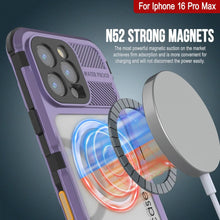 Charger l&#39;image dans la galerie, Coque étanche en aluminium pour iPhone 16 Pro Max Metal Extreme 2.0 Series IP68 avec protection d&#39;écran intégrée [Violet]
