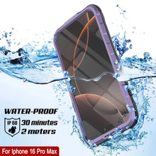 Charger l&#39;image dans la galerie, Coque étanche en aluminium pour iPhone 16 Pro Max Metal Extreme 2.0 Series IP68 avec protection d&#39;écran intégrée [Violet]
