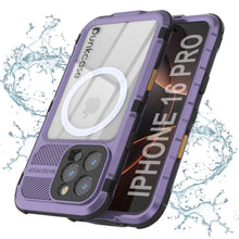 Charger l&#39;image dans la galerie, Coque étanche en aluminium pour iPhone 16 Pro Metal Extreme 2.0 Series IP68 avec protection d&#39;écran intégrée [Violet]
