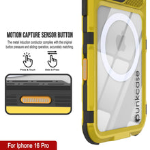 Charger l&#39;image dans la galerie, Coque étanche en aluminium pour iPhone 16 Pro Metal Extreme 2.0 Series IP68 avec protection d&#39;écran intégrée [Jaune]
