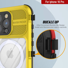 Charger l&#39;image dans la galerie, Coque étanche en aluminium pour iPhone 16 Pro Metal Extreme 2.0 Series IP68 avec protection d&#39;écran intégrée [Jaune]
