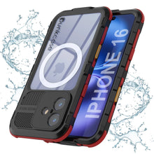 Charger l&#39;image dans la galerie, Coque étanche en aluminium pour iPhone 16 Metal Extreme 2.0 Series IP68 avec protection d&#39;écran intégrée [noir-rouge]
