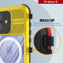 Charger l&#39;image dans la galerie, Coque étanche en aluminium pour iPhone 16 Metal Extreme 2.0 Series IP68 avec protection d&#39;écran intégrée [Jaune]
