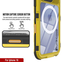 Charger l&#39;image dans la galerie, Coque étanche en aluminium pour iPhone 16 Metal Extreme 2.0 Series IP68 avec protection d&#39;écran intégrée [Jaune]
