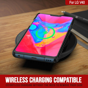 Coque PunkCase LG V40 [Série CarbonShield] Coque Ultra Fine et Protectrice.