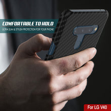 Load image into Gallery viewer, Coque PunkCase LG V40 [Série CarbonShield] Coque Ultra Fine et Protectrice.
