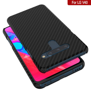 Coque PunkCase LG V40 [Série CarbonShield] Coque Ultra Fine et Protectrice.