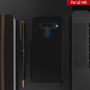 Coque PunkCase LG V40 [Série CarbonShield] Coque Ultra Fine et Protectrice.