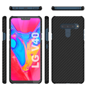Coque PunkCase LG V40 [Série CarbonShield] Coque Ultra Fine et Protectrice.