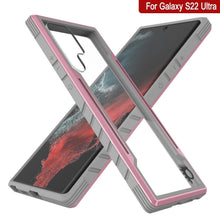 Charger l'image dans la galerie, Punkcase S22 Ultra ravenger Case Protective Military Grade Multilayer Cover [Rose-Gold] (Color in image: Grey-Black)
